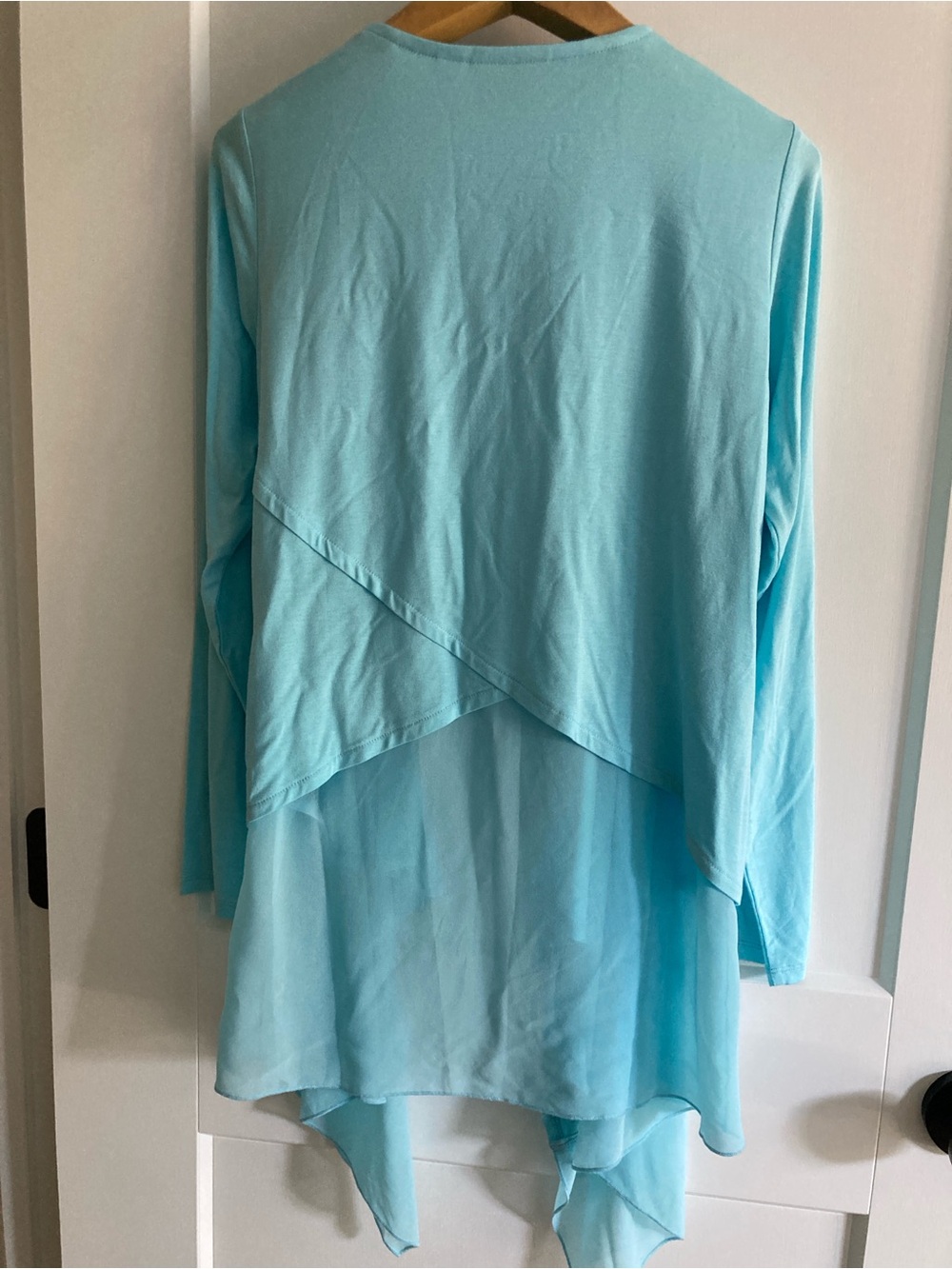 Joan Rivers Turquoise Open Front Cardigan - Picture 4 of 7